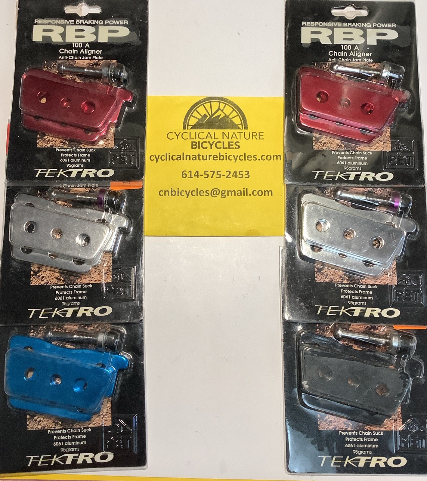 Tektro Anti-Chain Jam Plate-Red