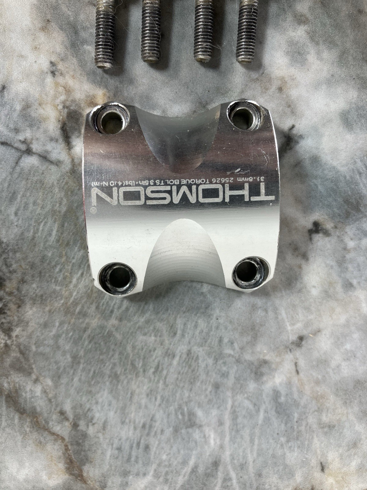Thomson Elite X4 Stem Faceplate Silver 31.8mm