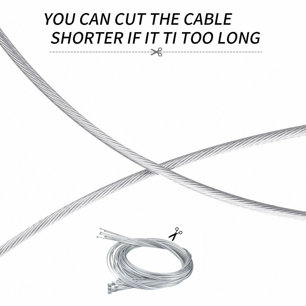 10× Bicycle Shift/Brake Shifter Derailleur Gear Stainless Steel Inner Cable Wire