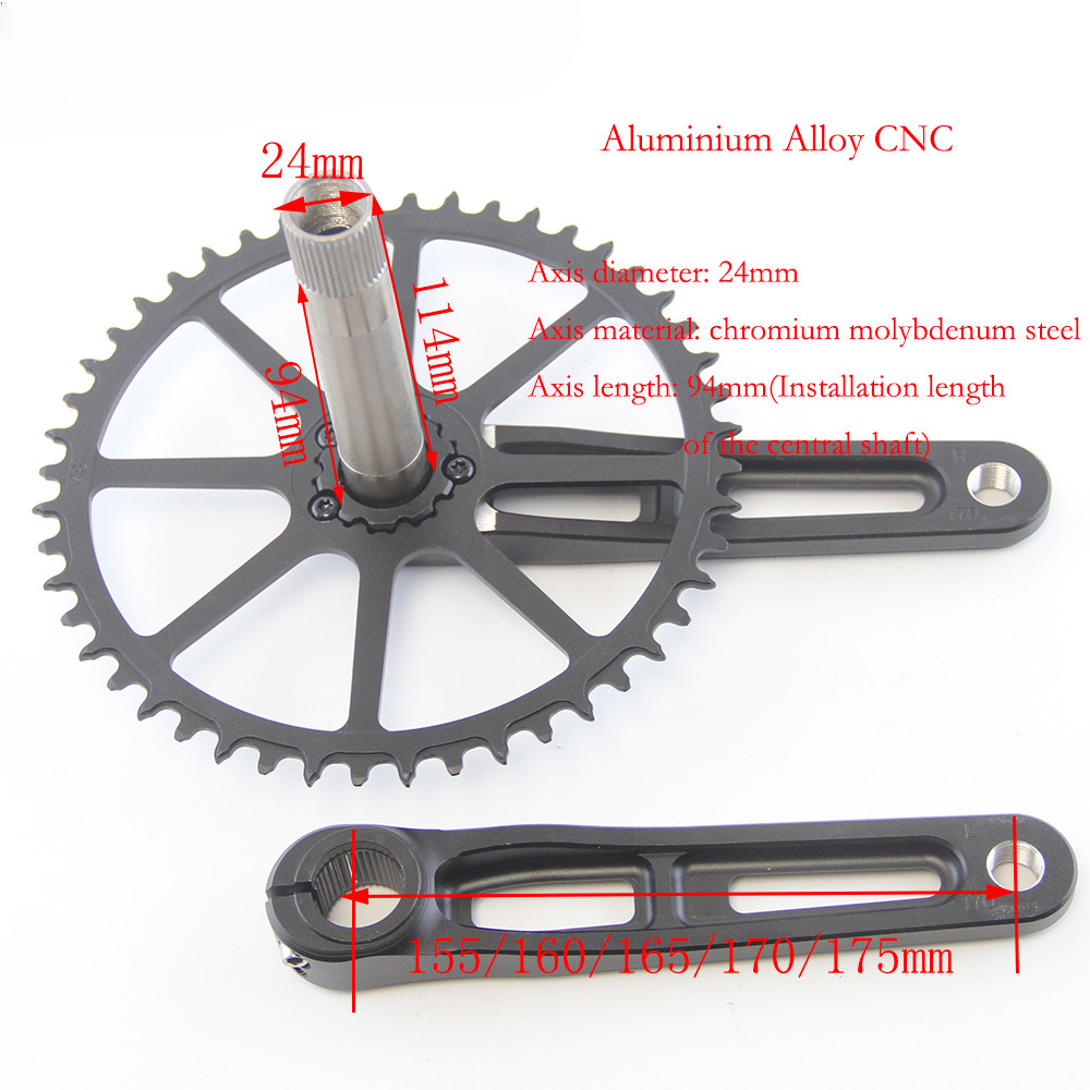 155/160/165/170/175mm Folding BIke/Road Bike Crankset BB Hollow Tech Sprocket