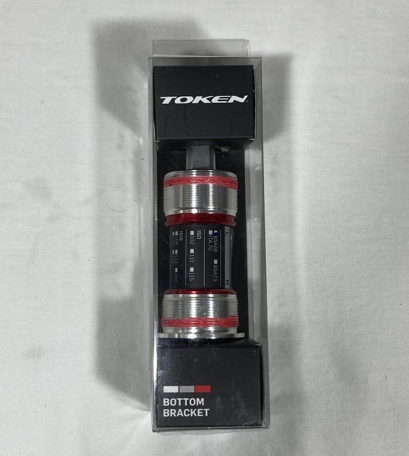 TOKEN JIS Square Bottom Bracket BB BSA 1.37″x24T, 113.5mm