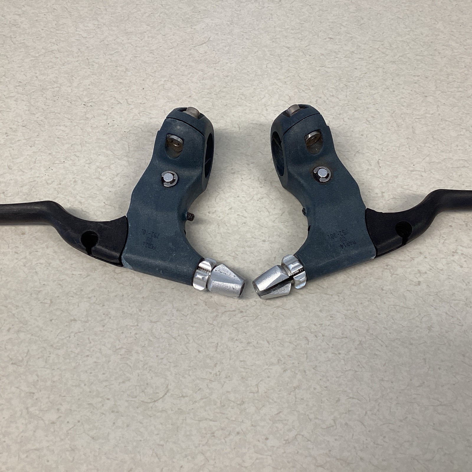 SRAM 7.0 V-Brake Lever Pair Vintage 22.2mm Blue/Black 2000 90’s MTB
