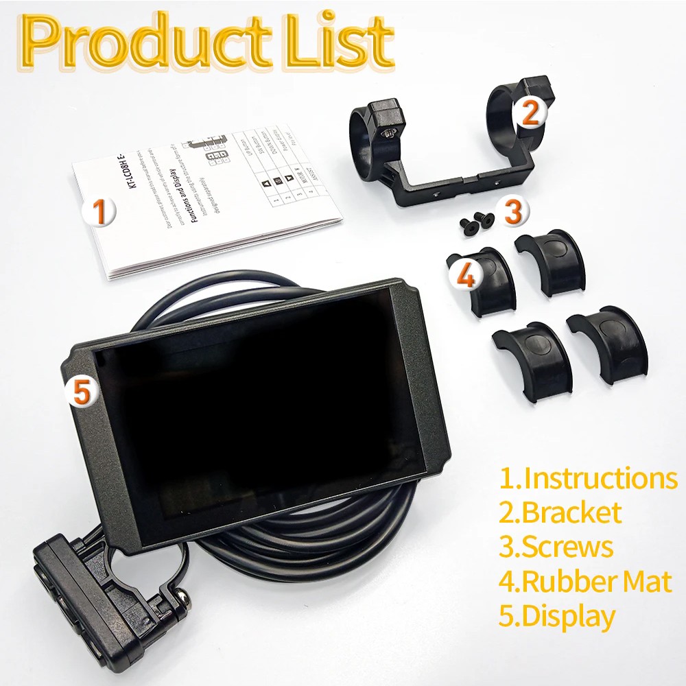 E-bike 36V/48V 30A-50A 1000W-3000W Controller+Display Kits for Electric Bicycle
