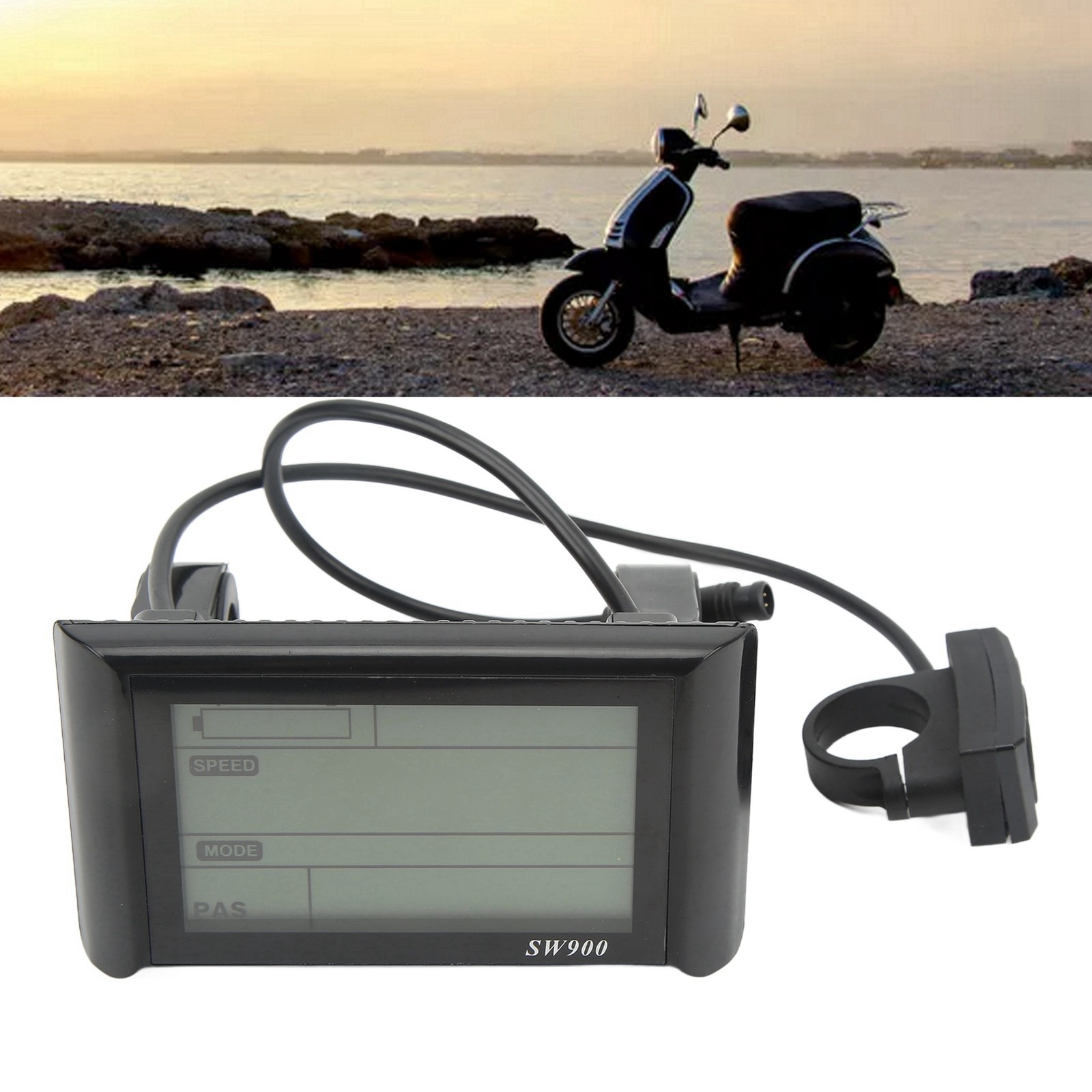 SW900 LCD Display For Electric Bikes Lightweight And Portable