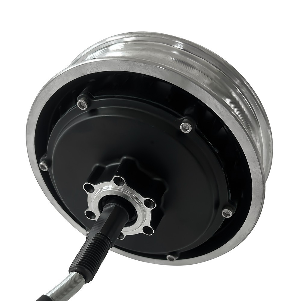 10 Inch 2500W 48-72V Dual Hall Single Shaft Hub Disc Brake Scooter Motor
