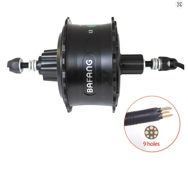 36V 48V 500W Bafang Hub Motor Brushless Geared Fat Wheel Ebike Rear 175mm 190mm