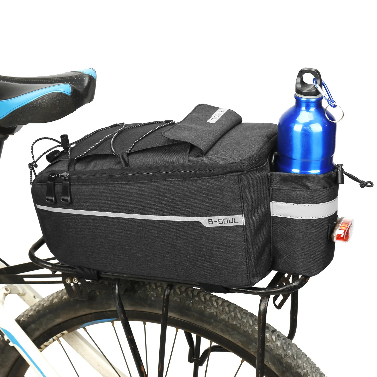 Electric Folding Rack Bag for Ground Bikes, Camel Bag Accessories, and Rear Seat