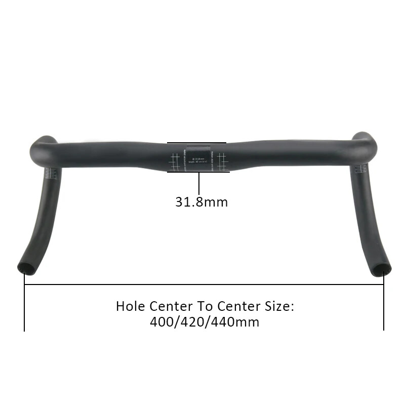 31.1mm 400/420/440mm Road Bicycle Handlebar Carbon Fiber Bent Handle Bar