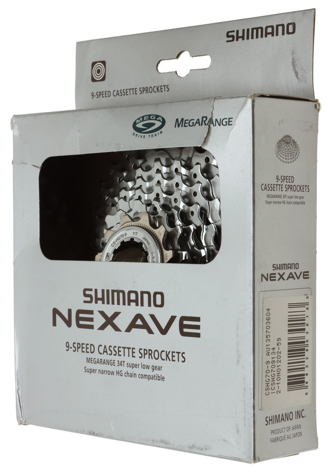 Shimano Nexave CSHG70-9 Cassette 11-34T 9 Speed NOS NEW MTB