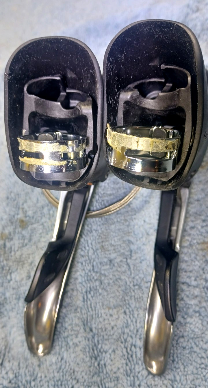 Near Festive, Shimano DURA-ACE, STI Brake Lever/Shifter Set, ST-7801, 2×10-Speed