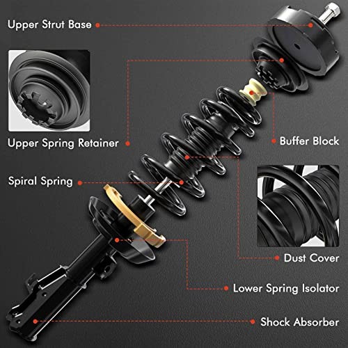 Front Struts Compatible with Jeep Grand Cherokee 2011-2015 & Dodge Durango