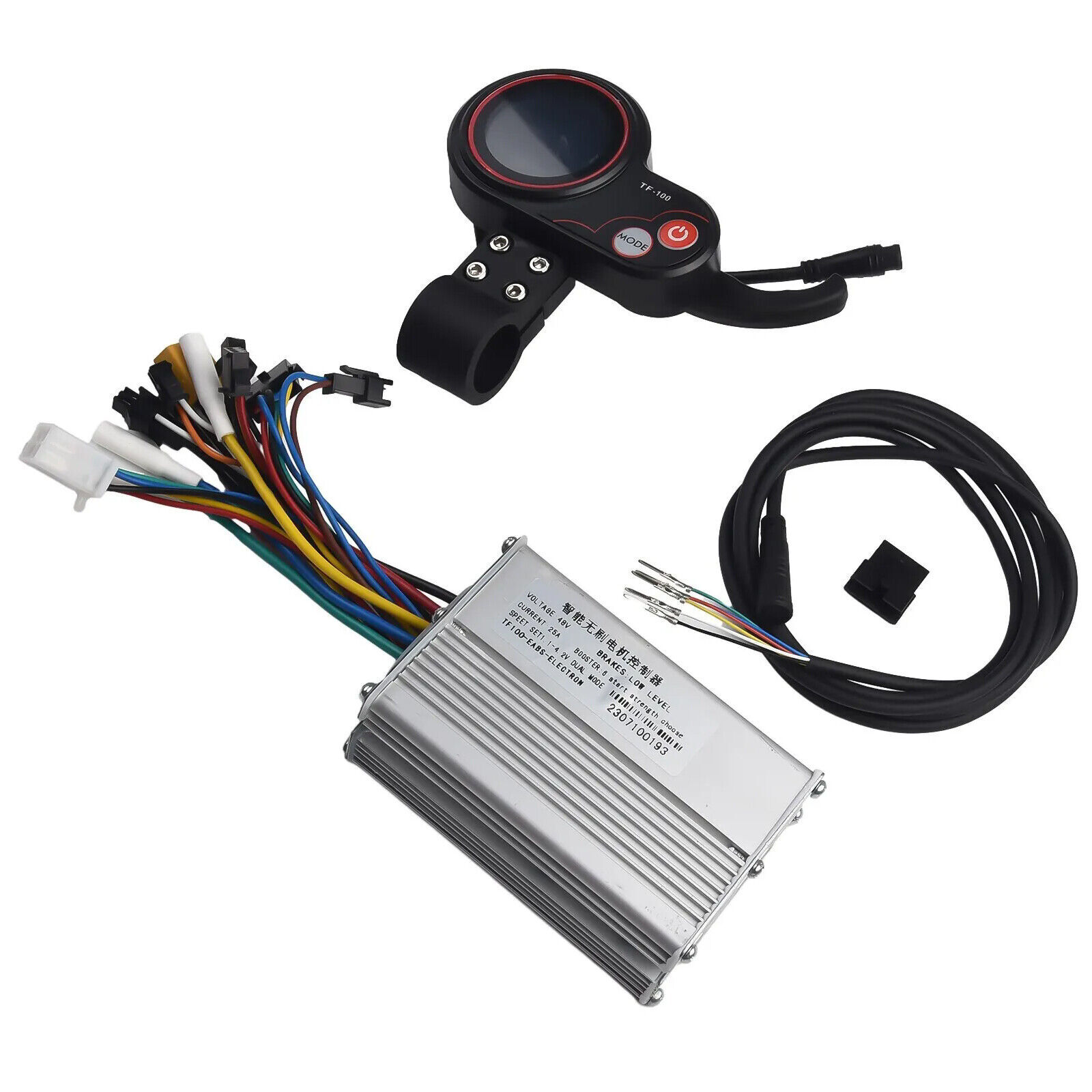 1200W 48V-25A Scooter Controller Kit Brushless w/LCD Display 6 Pin Cable