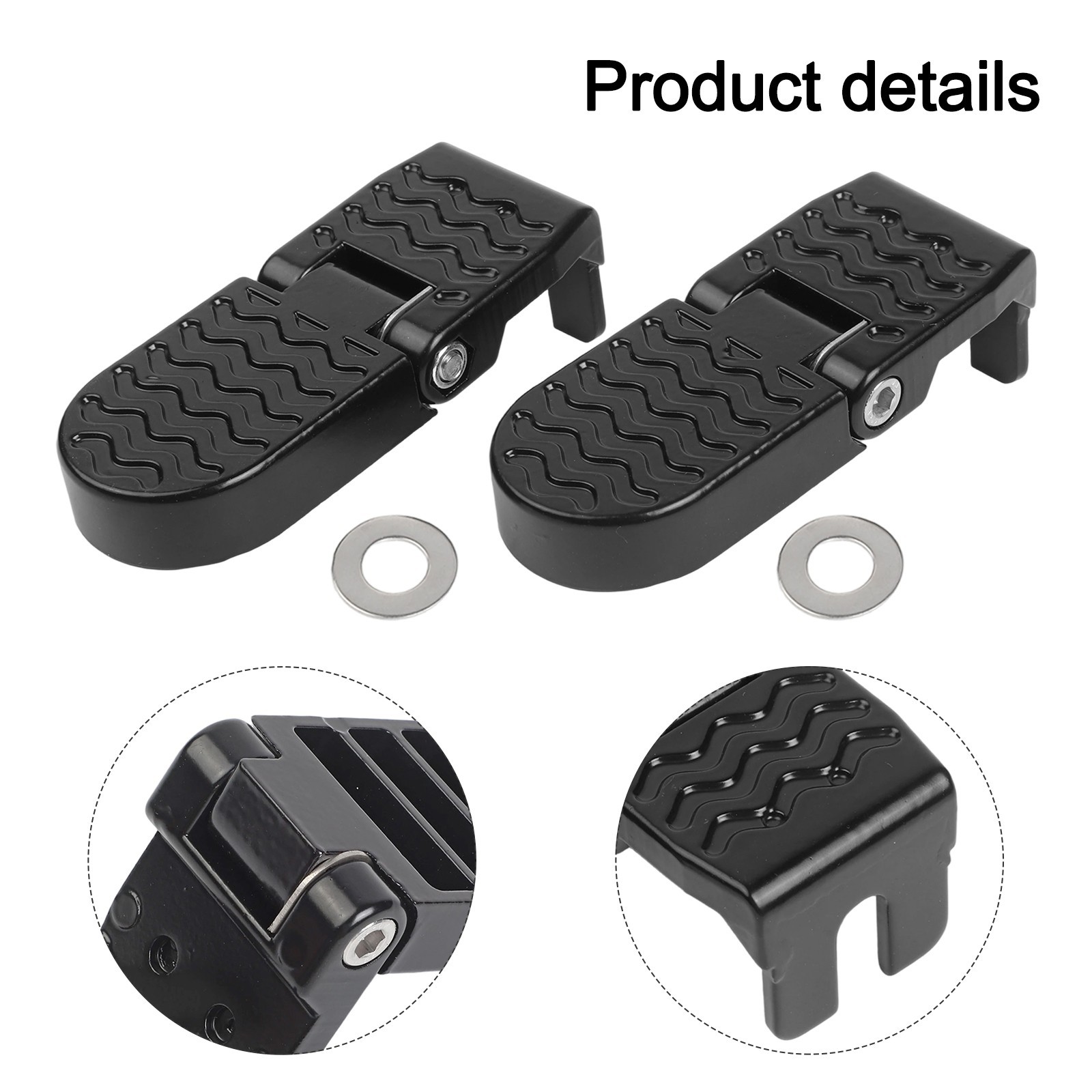 Cycling Pedals Pegs Aluminum Alloy Convenient Ebike Electric Bike Folding