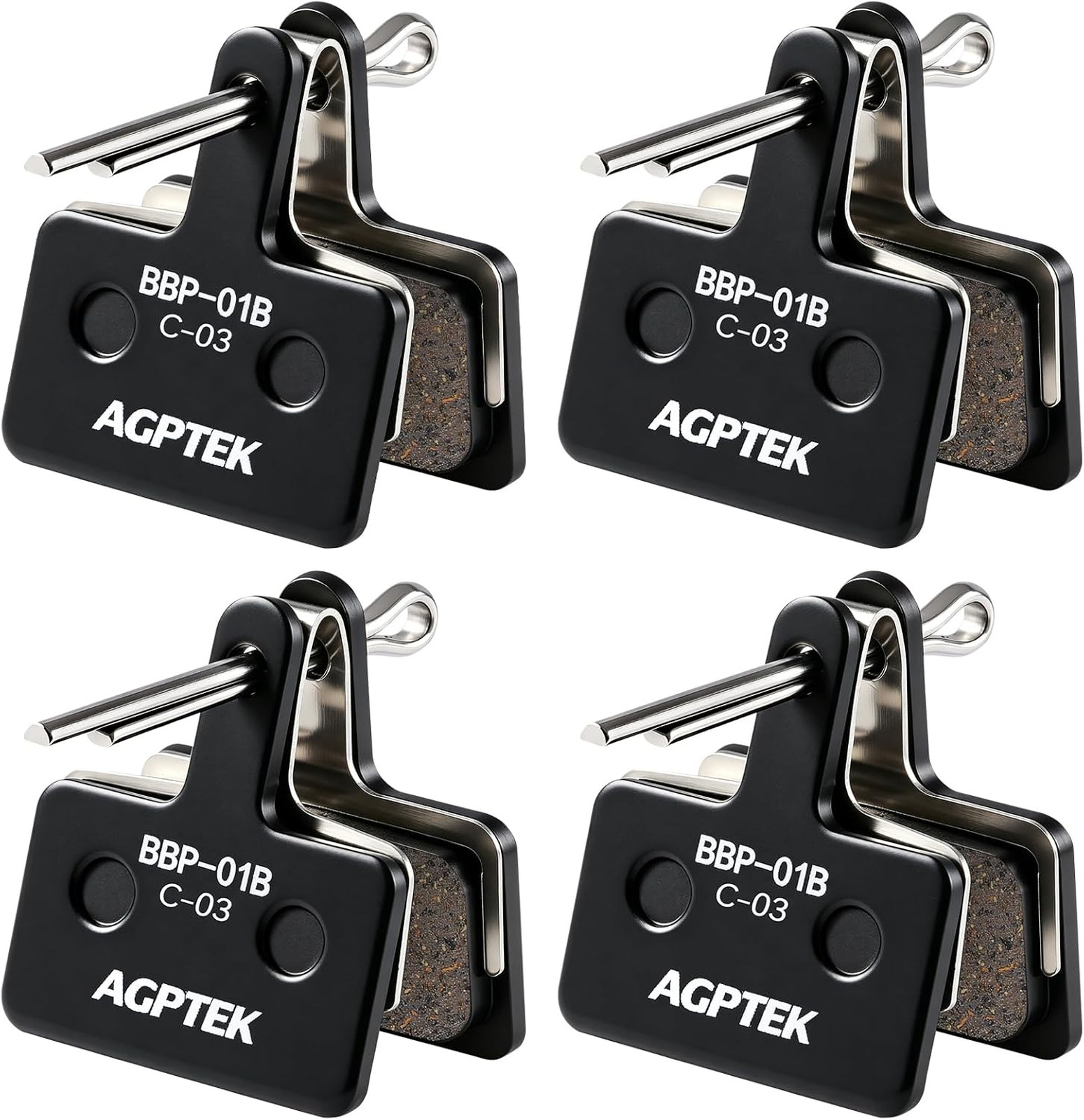 Bike Brake Pads Semi-Metallic for Shimano Deore Tektro TRP Mountain Road Ebike 4