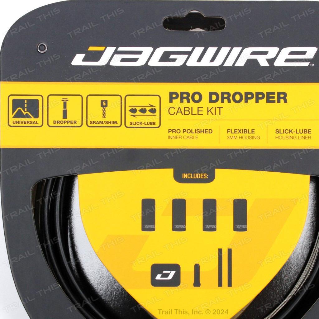 Jagwire MTB Bicycle Pro Dropper Cable/Housing Kit Internal or External Routing