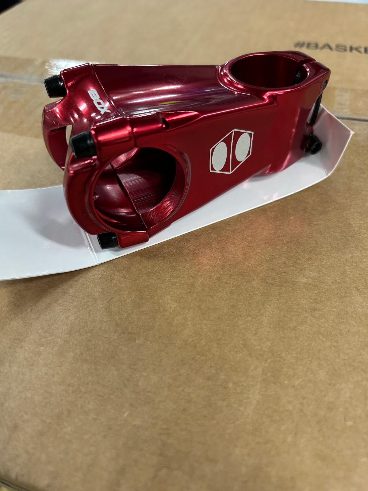 BOX Components Cusp MTB Bicycle Stem 35mm Clamp x 65mm Length Red New