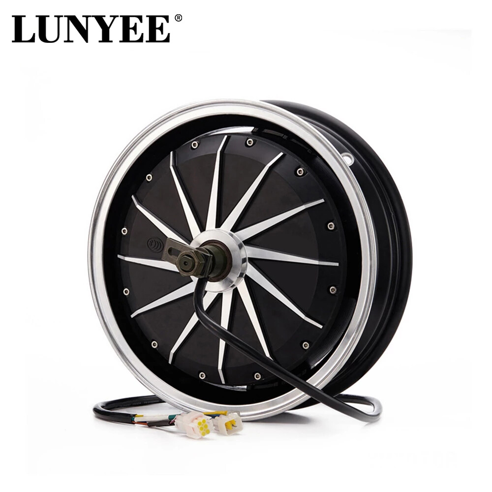 13Inch Electric 4000W Disc Brake DC DIY Electric Motorcycle Hub Motor controller