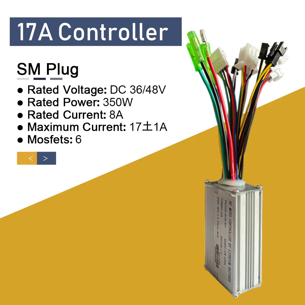 15A-35A E-bike Sine Wave Controller Use for 250-3000W Electric Bicycle Motor