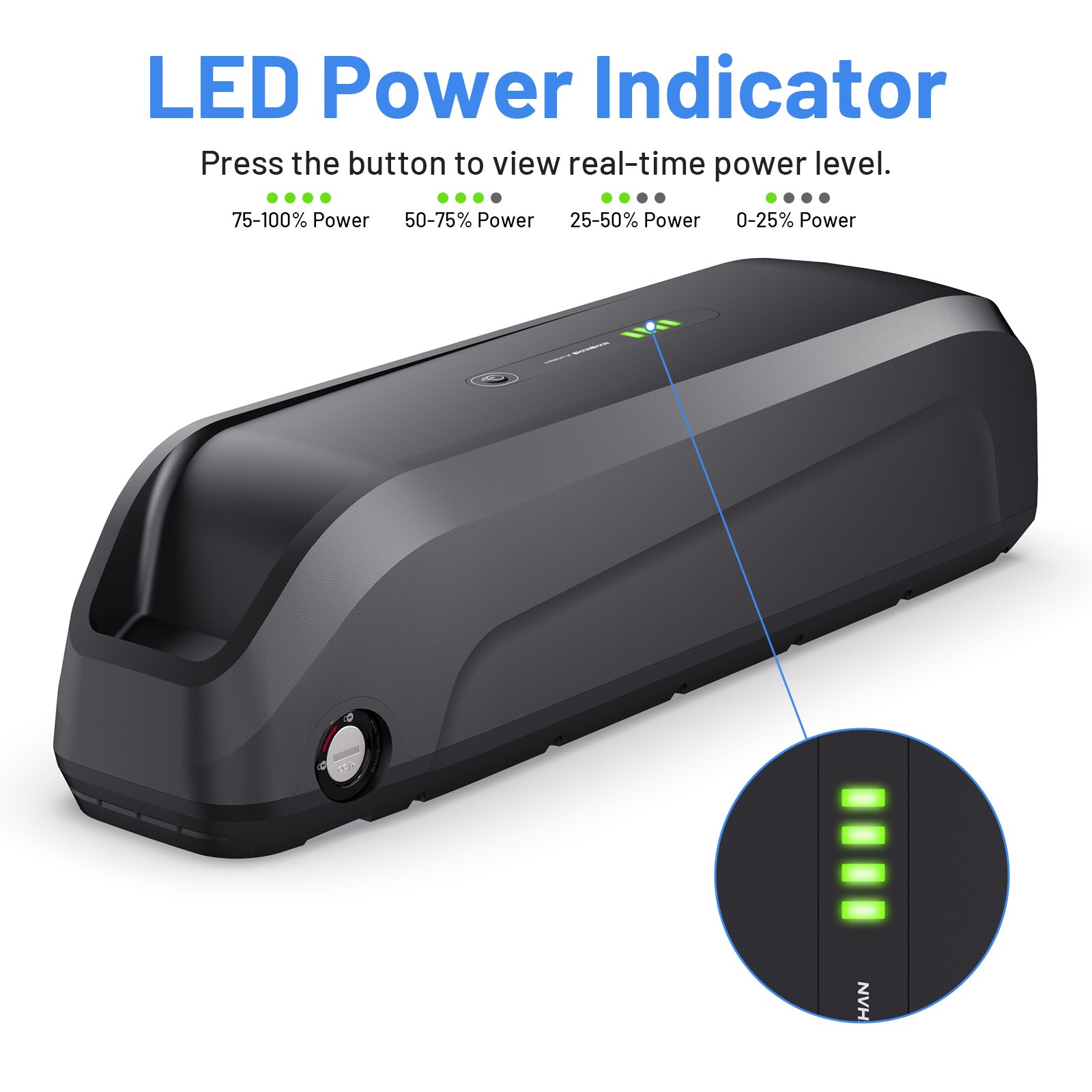 48V 15Ah 20Ah Hailong Battery for 200W-1500W Ebike Electric Bike Lithium Battery