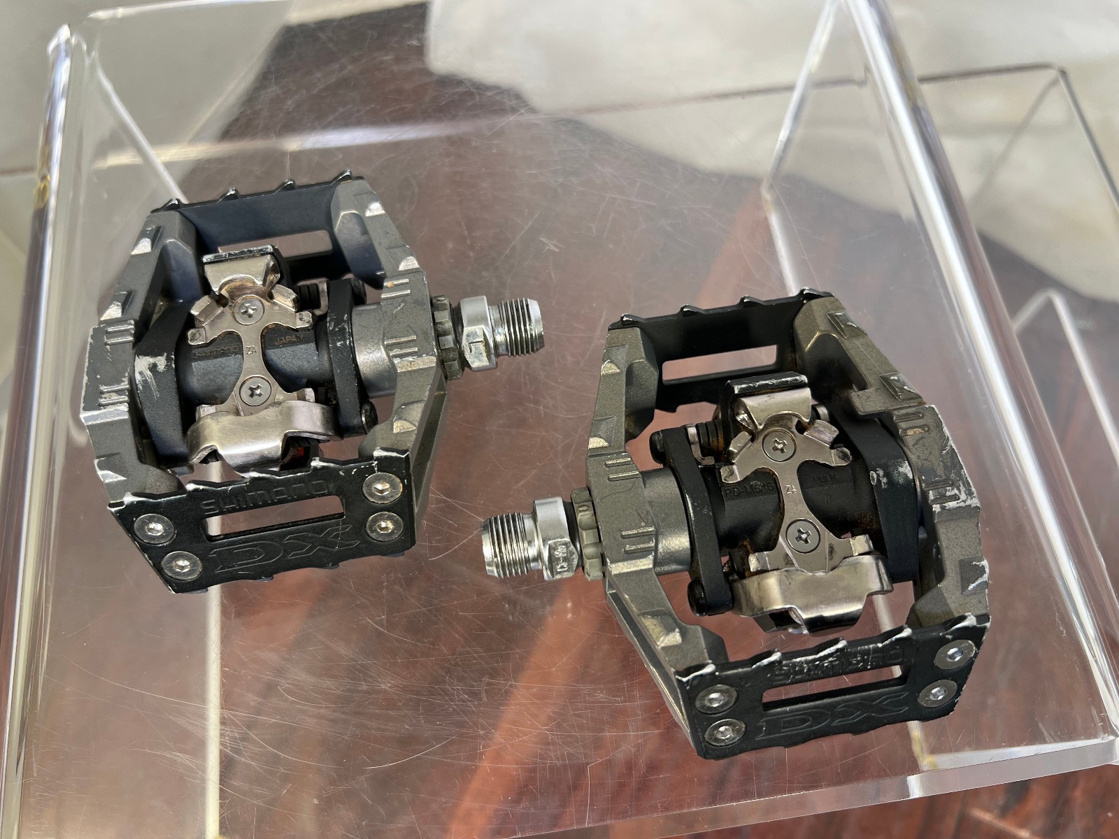 Shimano DX PD-M646 SPD Clipless Pedals Cleats Gravel BMX DH MTB Racing