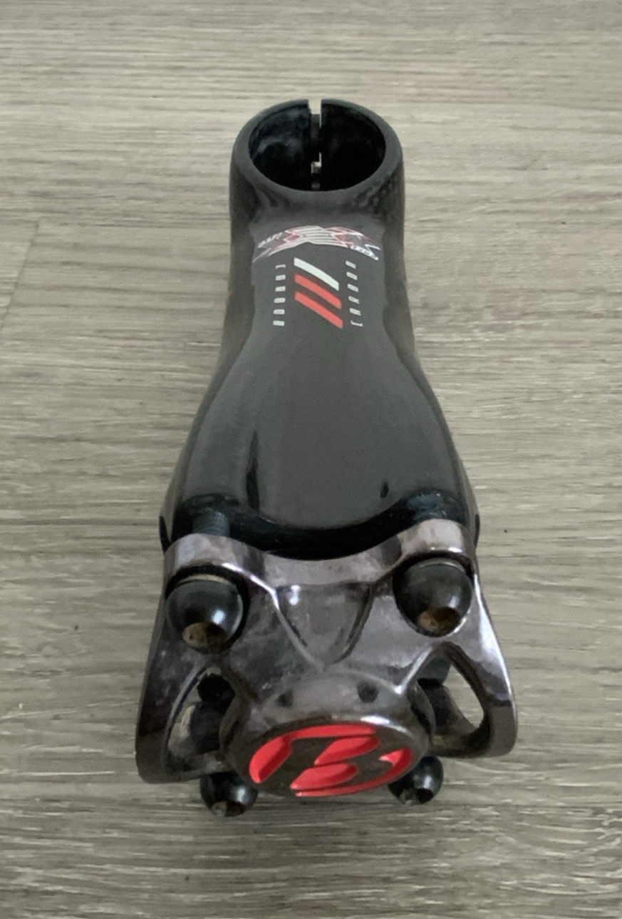 RACE XXX CARBON THREADLESS STEM 110 MM 1 1/8 INCH 31.8 CLAMP 12 DEGREE 158 GRAMS