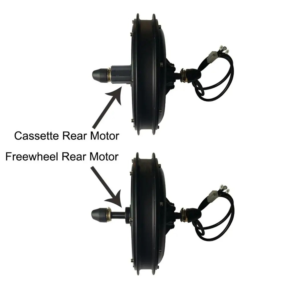 48V 1500W E-bike Motor Brushless Front Rear Freewheel/Cassette Hub Motor
