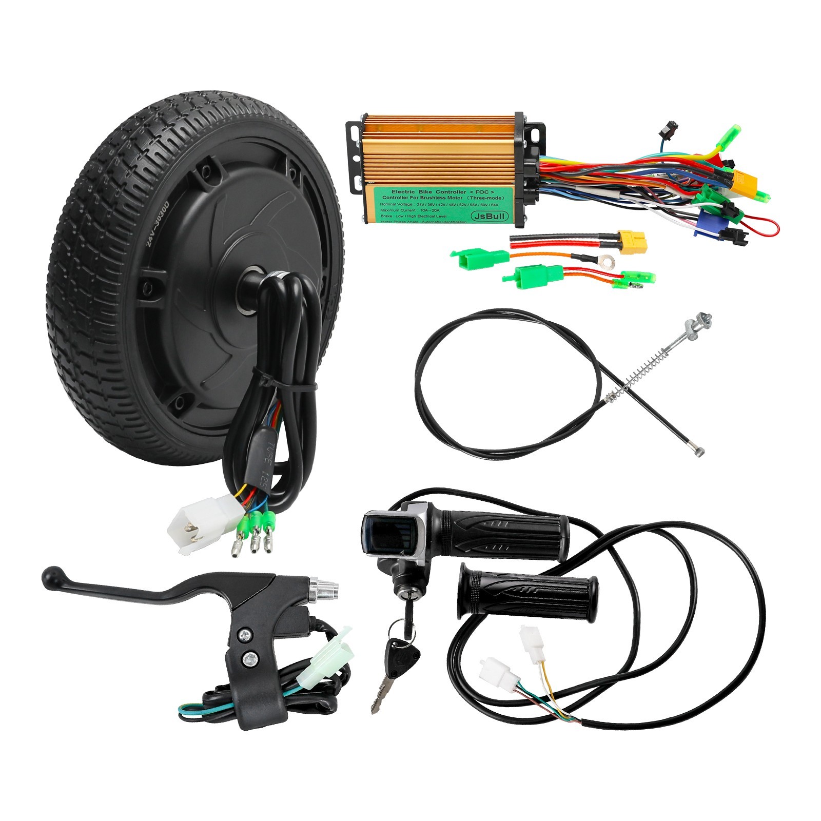 6.5 Inch Wheel Scooter Hub Motor Kit 24V 250W Electric E-Bike Motor Controller