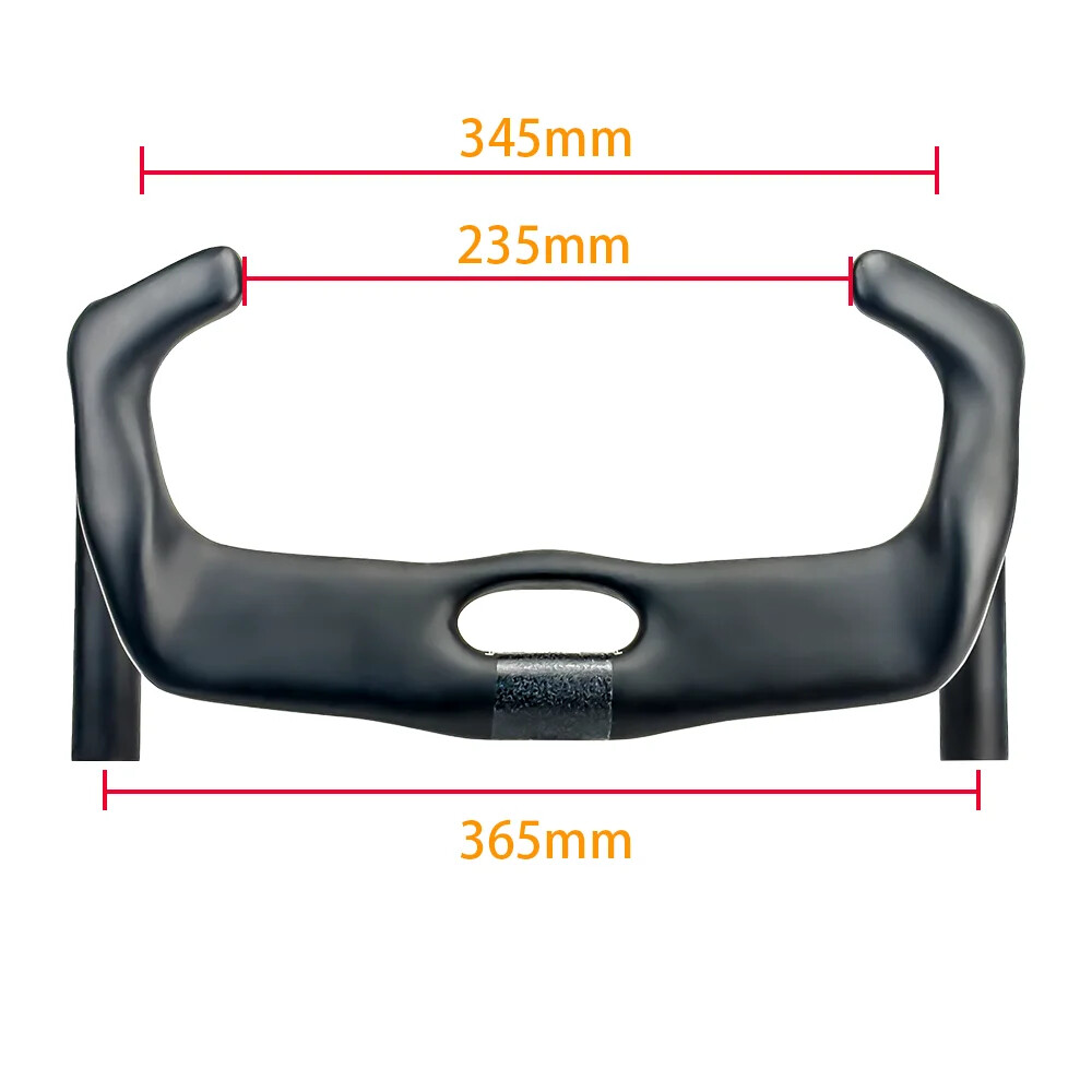 BALUGOE Carbon Fiber Track Cycling Handlebar TT Bike Handle Bar 31.8mm UCI