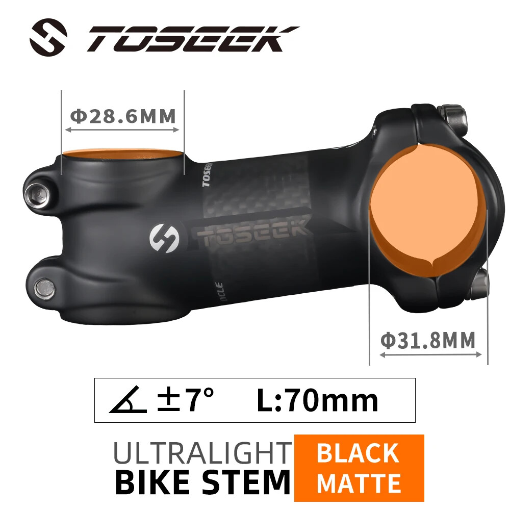 Carbon Stem 70/90/100mm Bike Power Handlebar Stem 7 Degree 31.8mm MTB Bike Stem