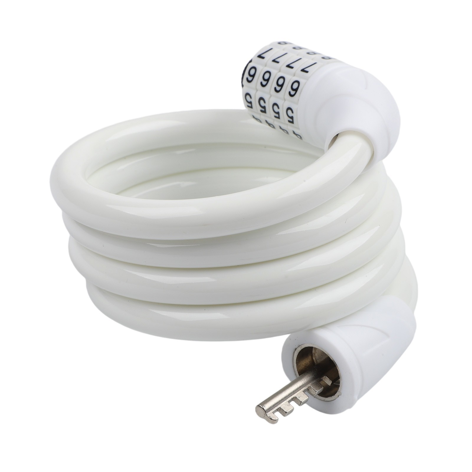 4 Digit Combination Bike Lock 120cm Steel Cable for Bicycle Safety
