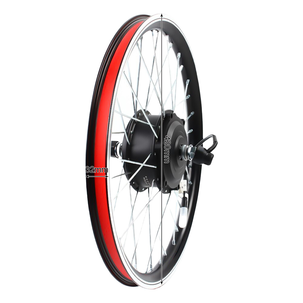 20 inch LED Rear Wheel Motor Hub Electric Bicycle E-Bike Conversion Kit 36V 250W