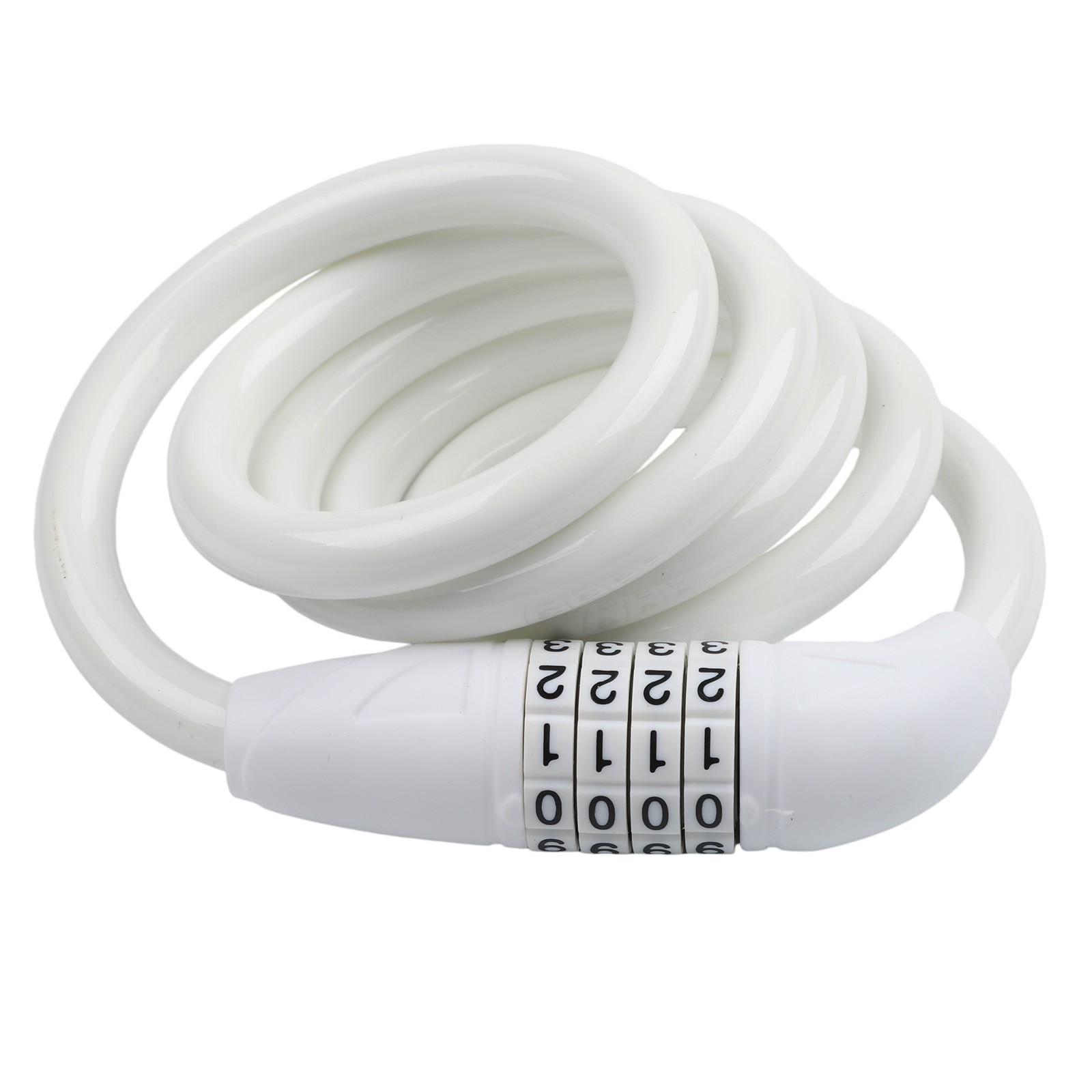 4 Digit Combination Bike Lock 120cm Steel Cable for Bicycle Safety