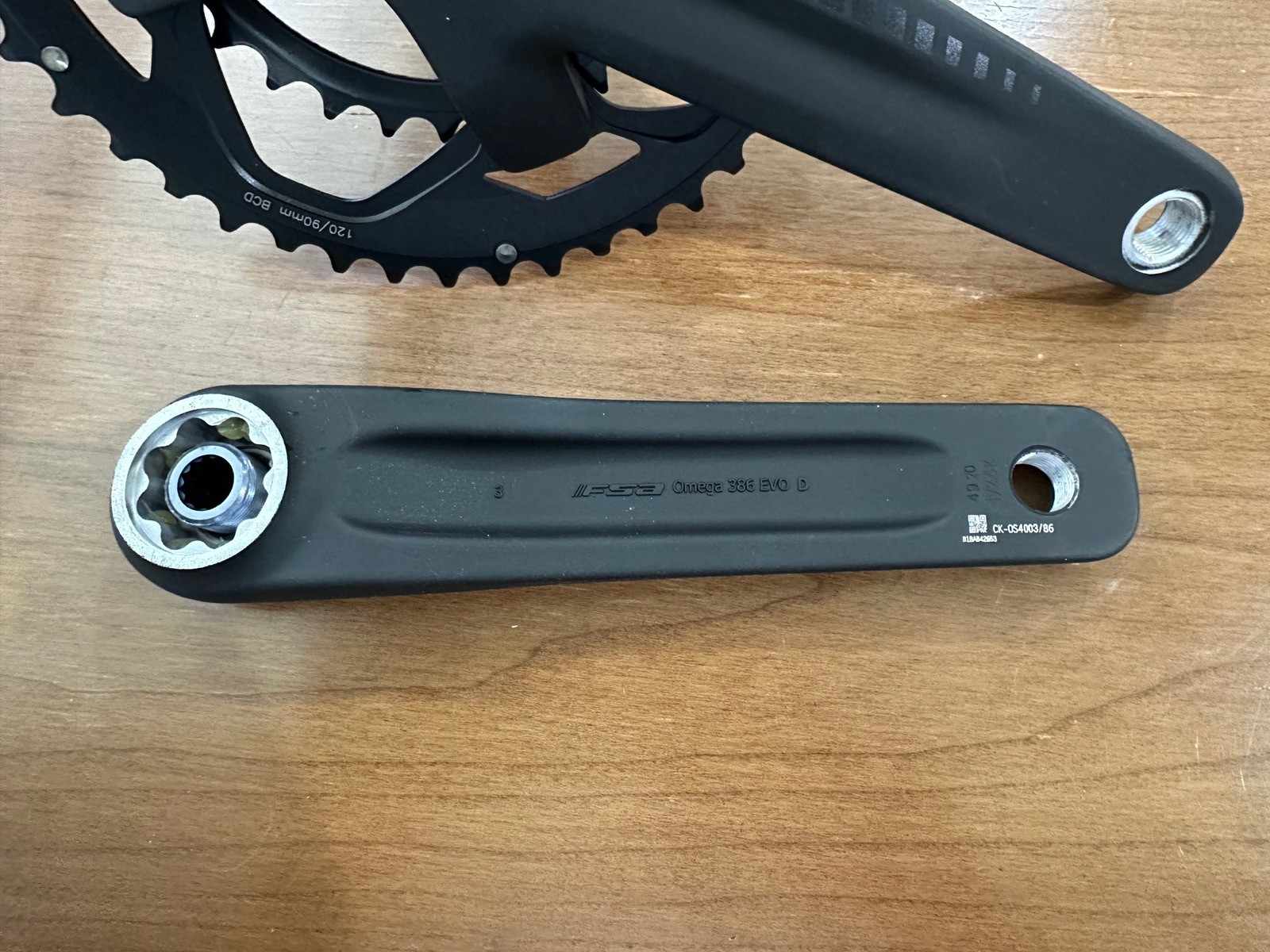 FSA Full Speed Ahead 46/30 Omega BB386EVO 172.5 mm Crankset 120 BCD 10/11 speed