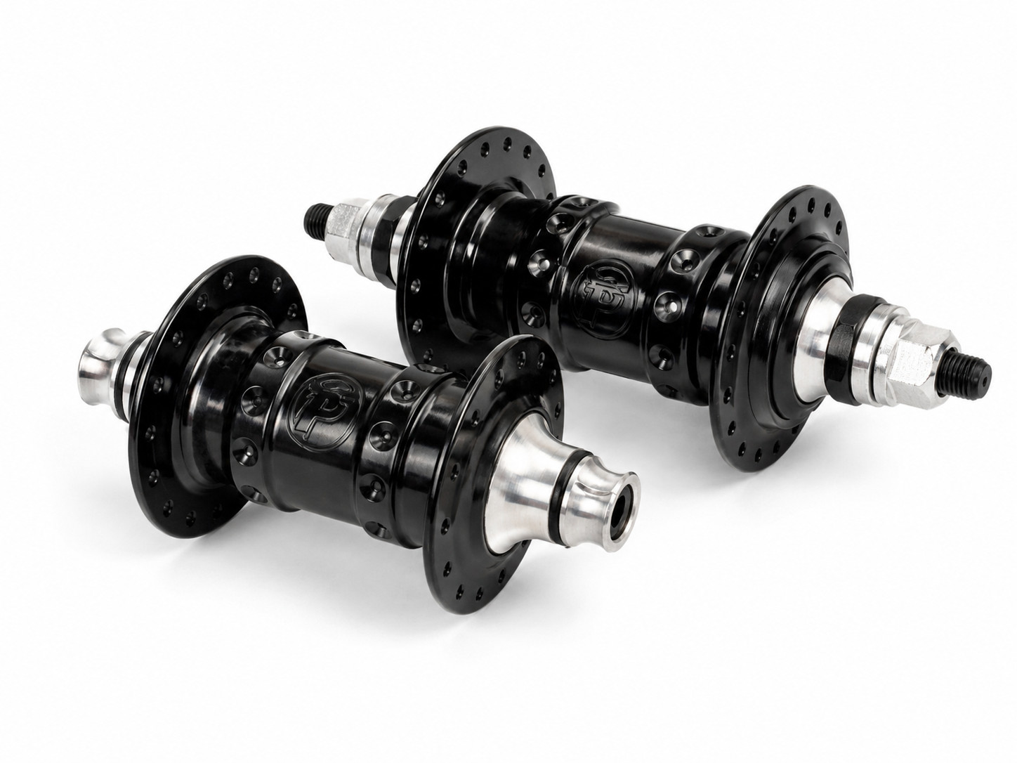 Profile Racing High Flange 36h screw on hubs Black