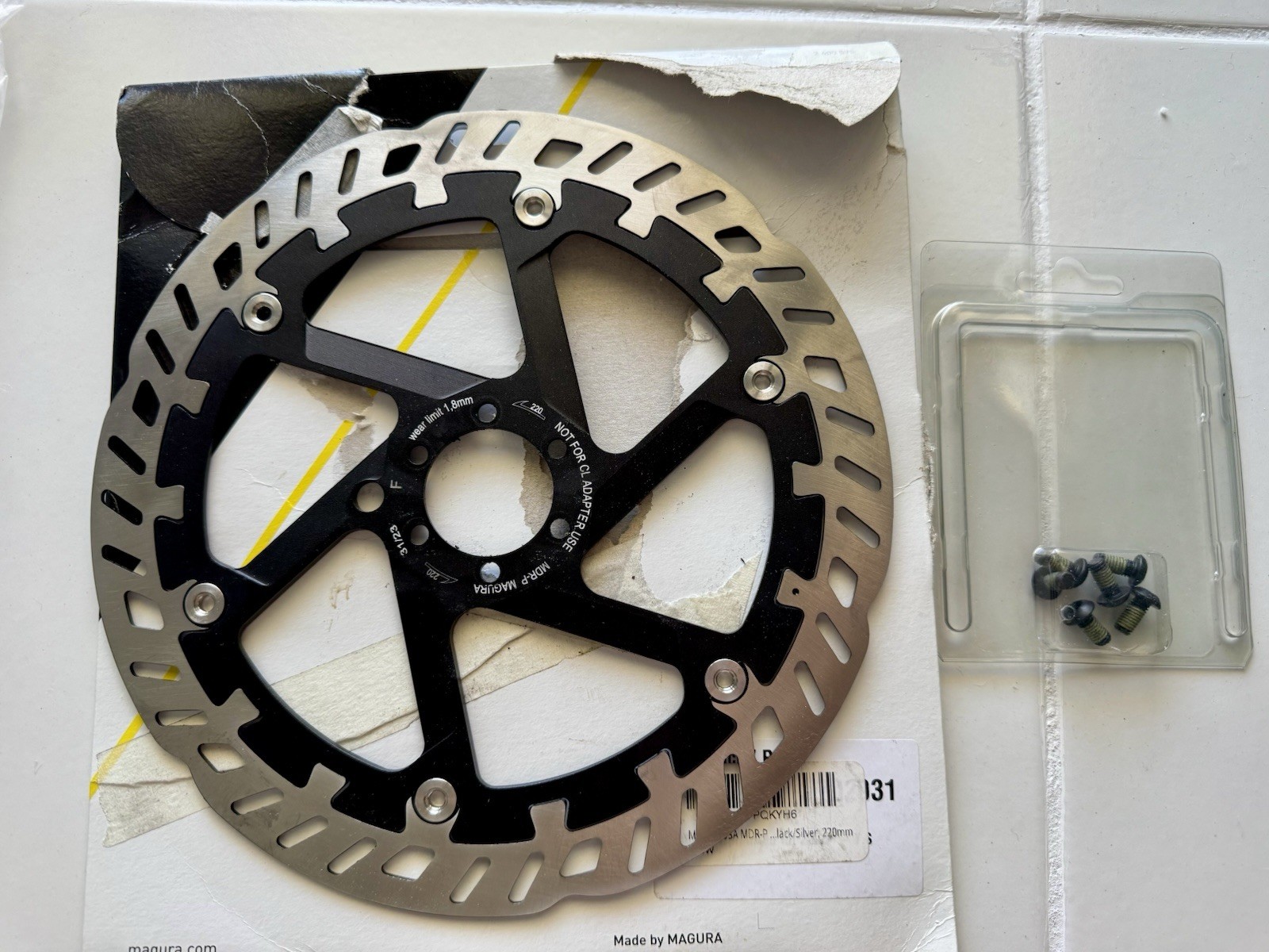 NEW MAGURA MDR-P 220 mm, 6 Bolt Hole Rotor 2.0mm Genuine