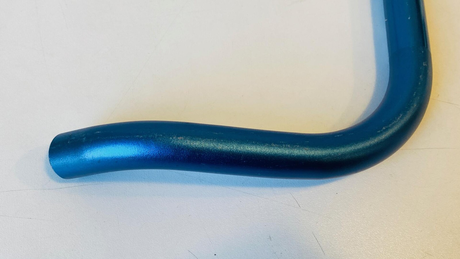 Storage-Worn NOS Origin-8 Blue Anodized Bullhorn Bars 26.0mm x 400mm