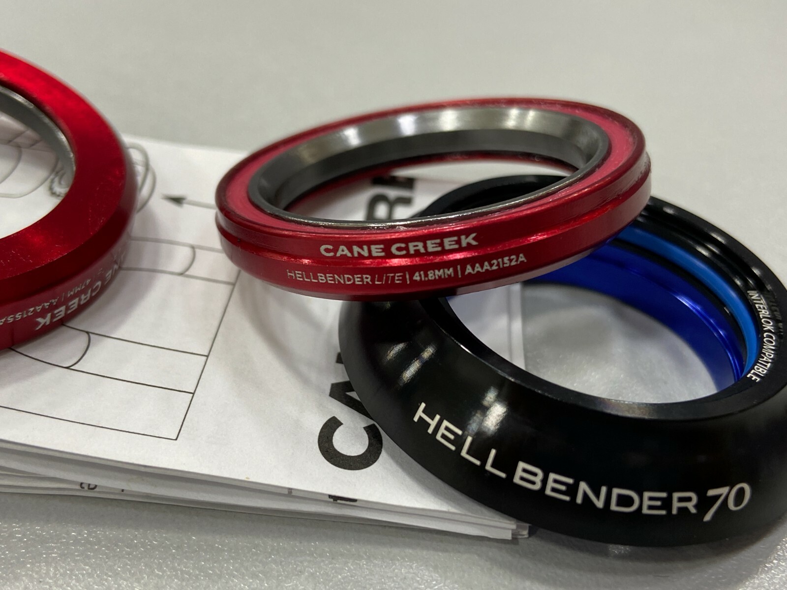Cane Creek Hellbender 70 Lite Complete Headset IS42/28.6/H9|IS47/33 #BAA2174K