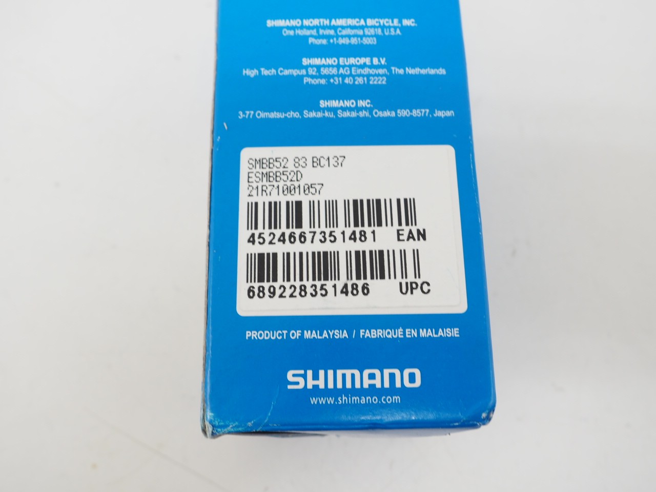 New! Shimano SM-BB52 83mm Mountain Bike Bottom Bracket Hollowtech II
