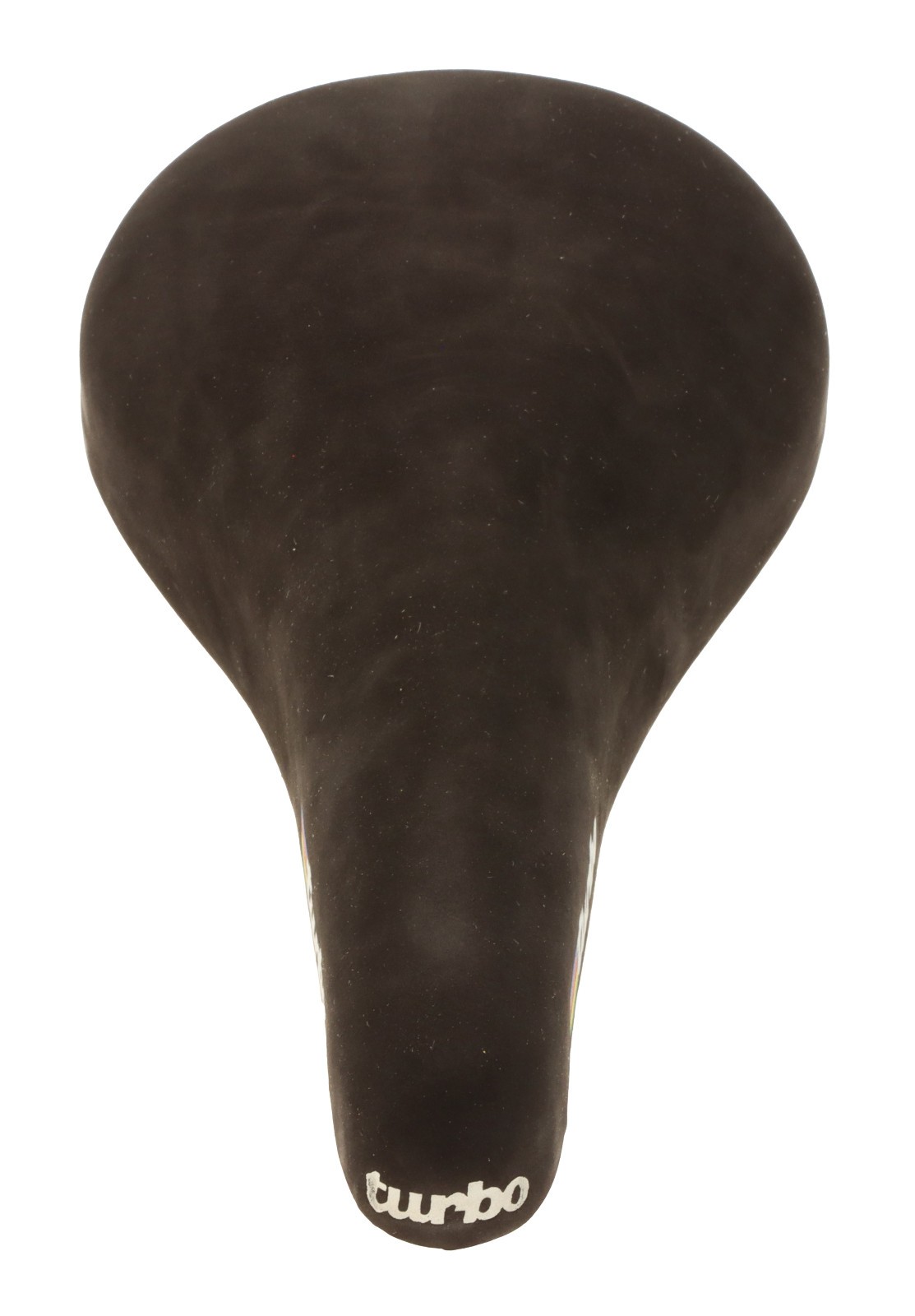Selle Italia Turbo SUEDE Leather Saddle Black w/ WC STRIPES 90s Steel NEW NOS