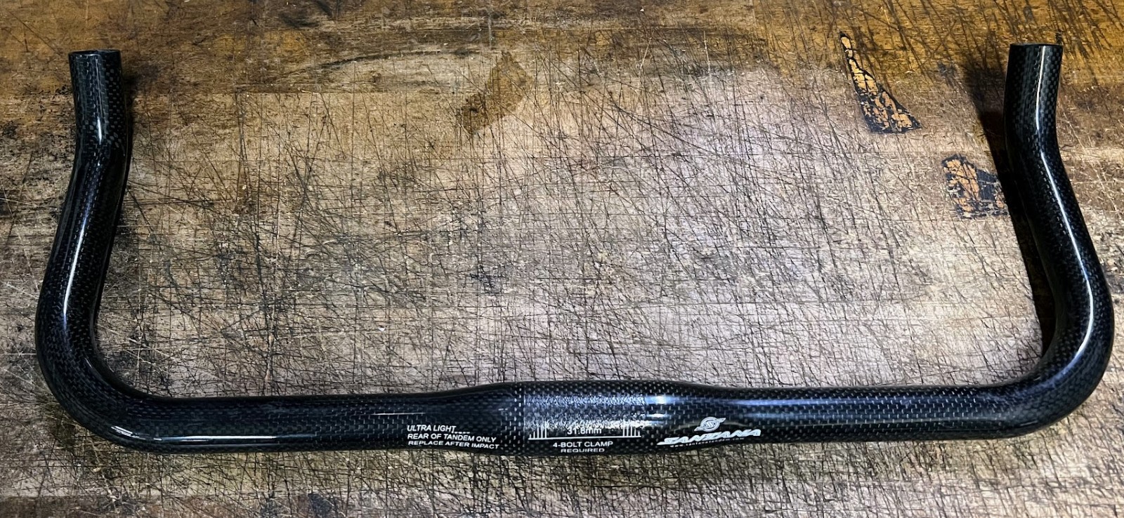 SANTANA TANDEM Carbon Fiber STOKER Handlebar 47cm x 31.8mm Clamp * BRAND NEW *