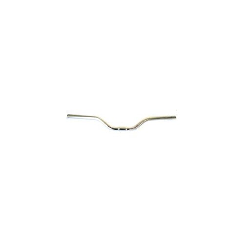 Steel Riser Handlebars — 25.4mm Clamp / 64cm Wide / 70mm Rise / CP Silver