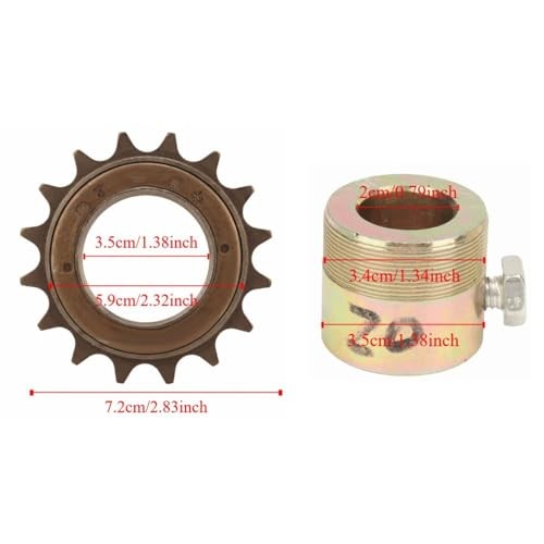 16T Freewheel Adapter Kit 20mm Replacement Electric Tricycles Motorcycles