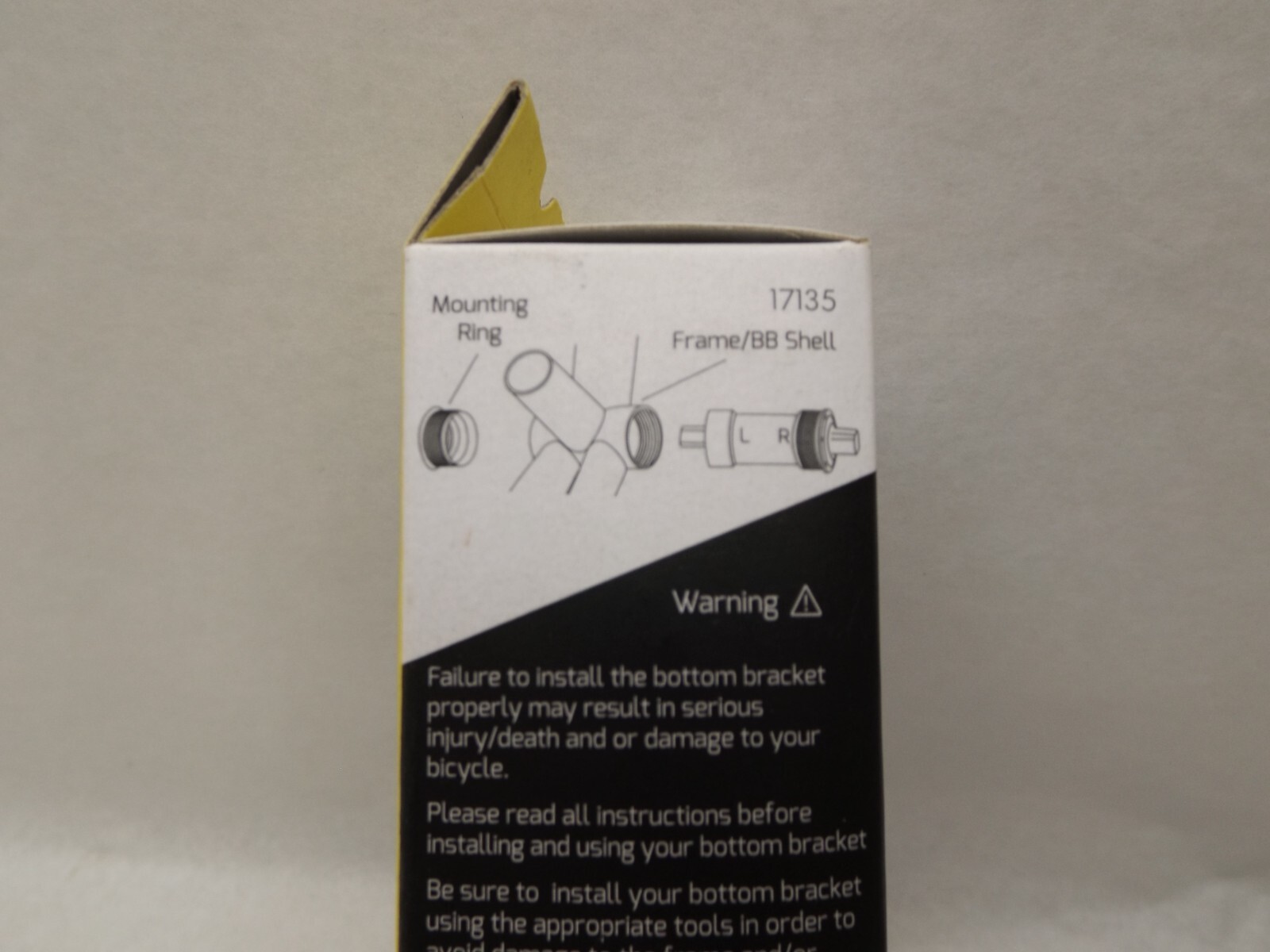 SunLite 68x111mm Length SL-55 Cartridge Bottom Bracket PN: 17135