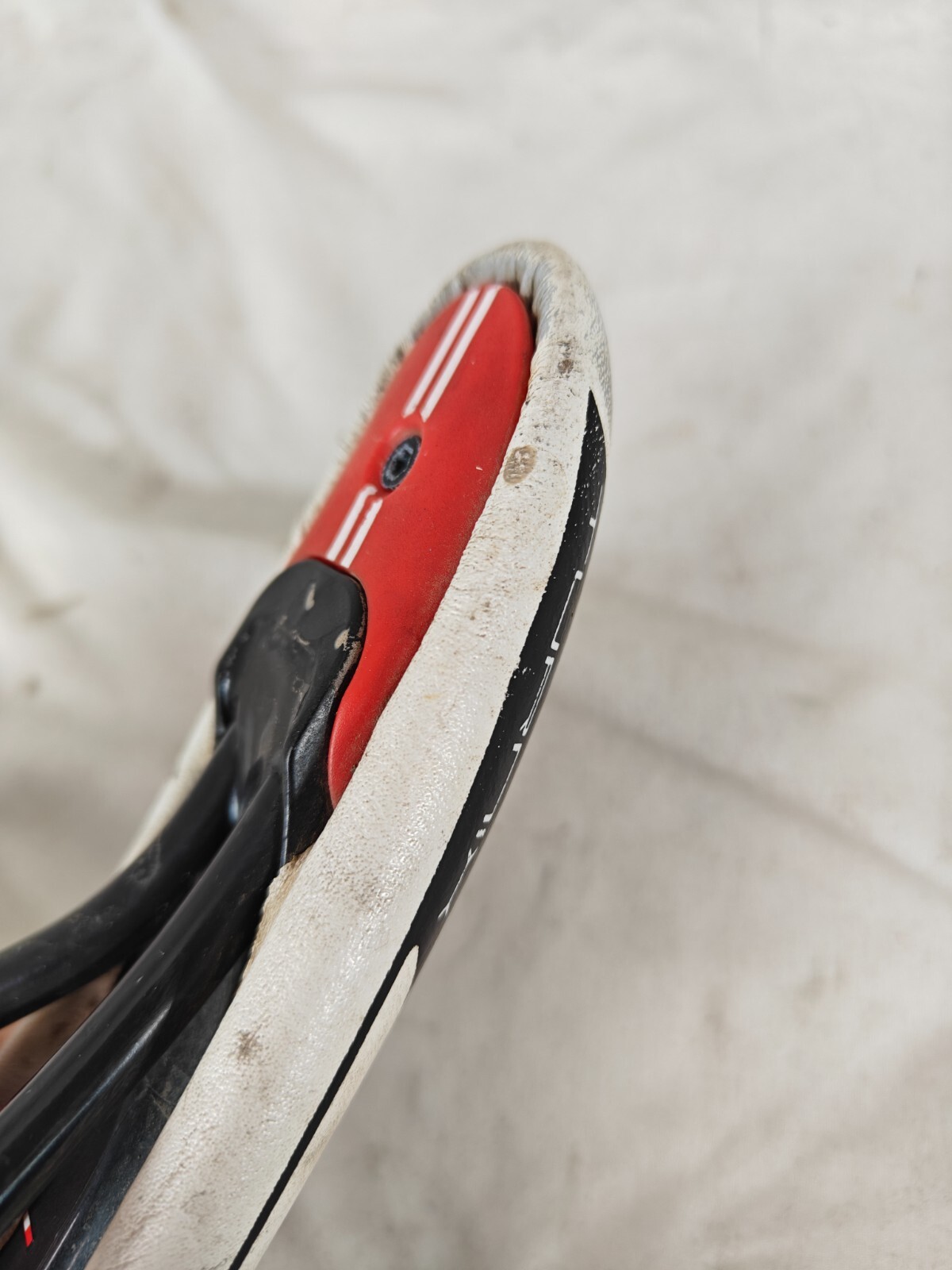 Turnix Pro White Gray Black 132mm Bike Saddle Seat