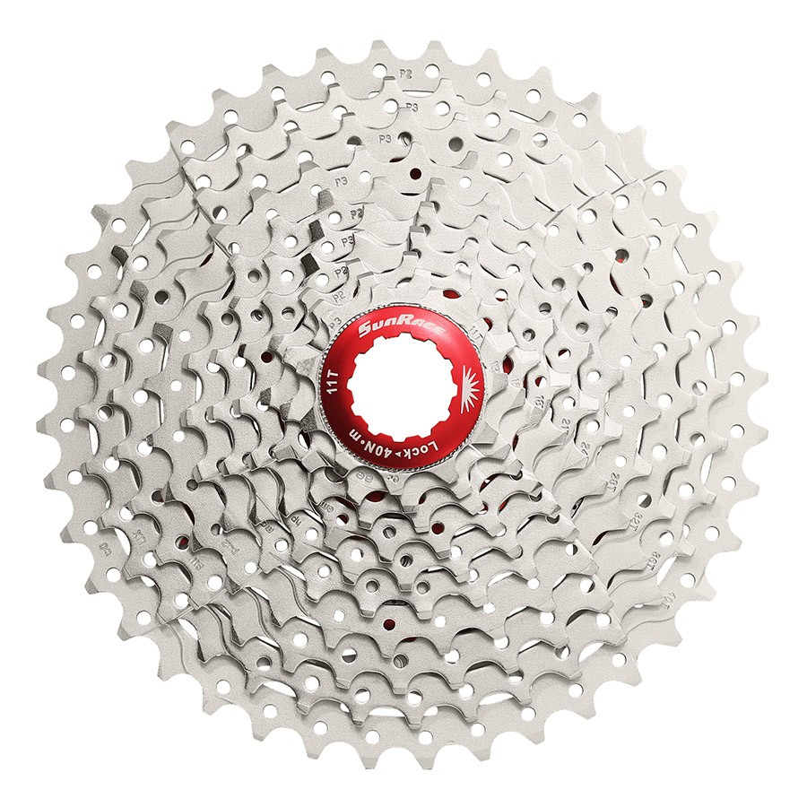 SunRace MX3 Cassette – 10 Speed, 11-42t, Silver