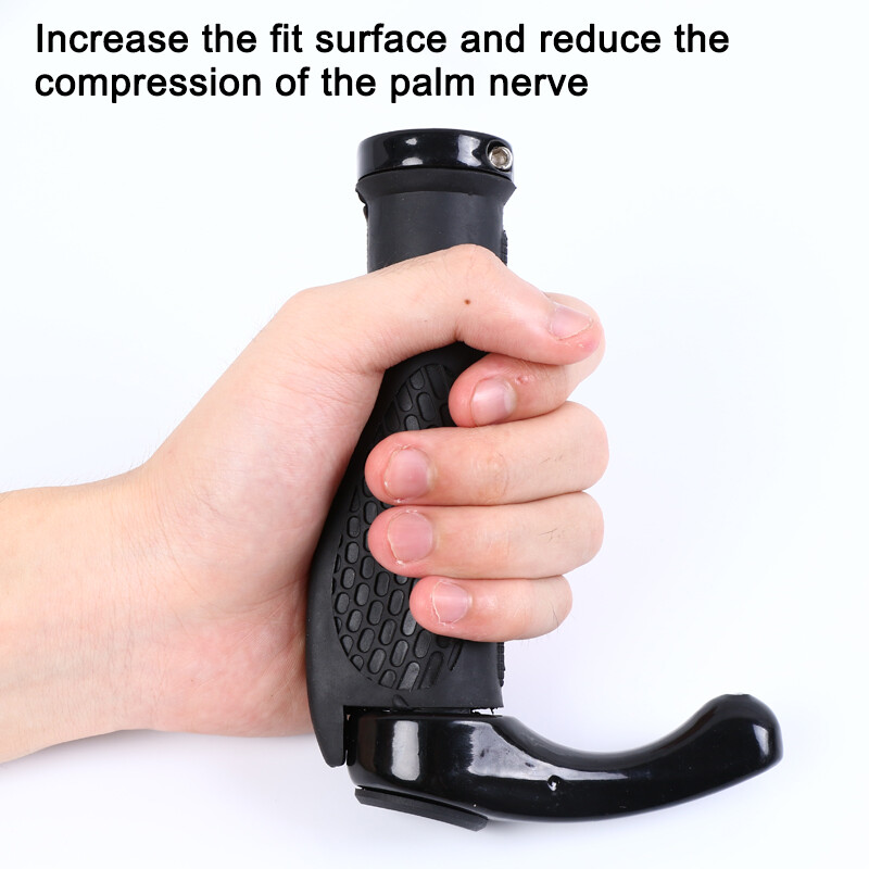 Bike Grips Rubber Mountain Bicycle MTB Handlebar Ergonomic Cycling Lock On Bar
