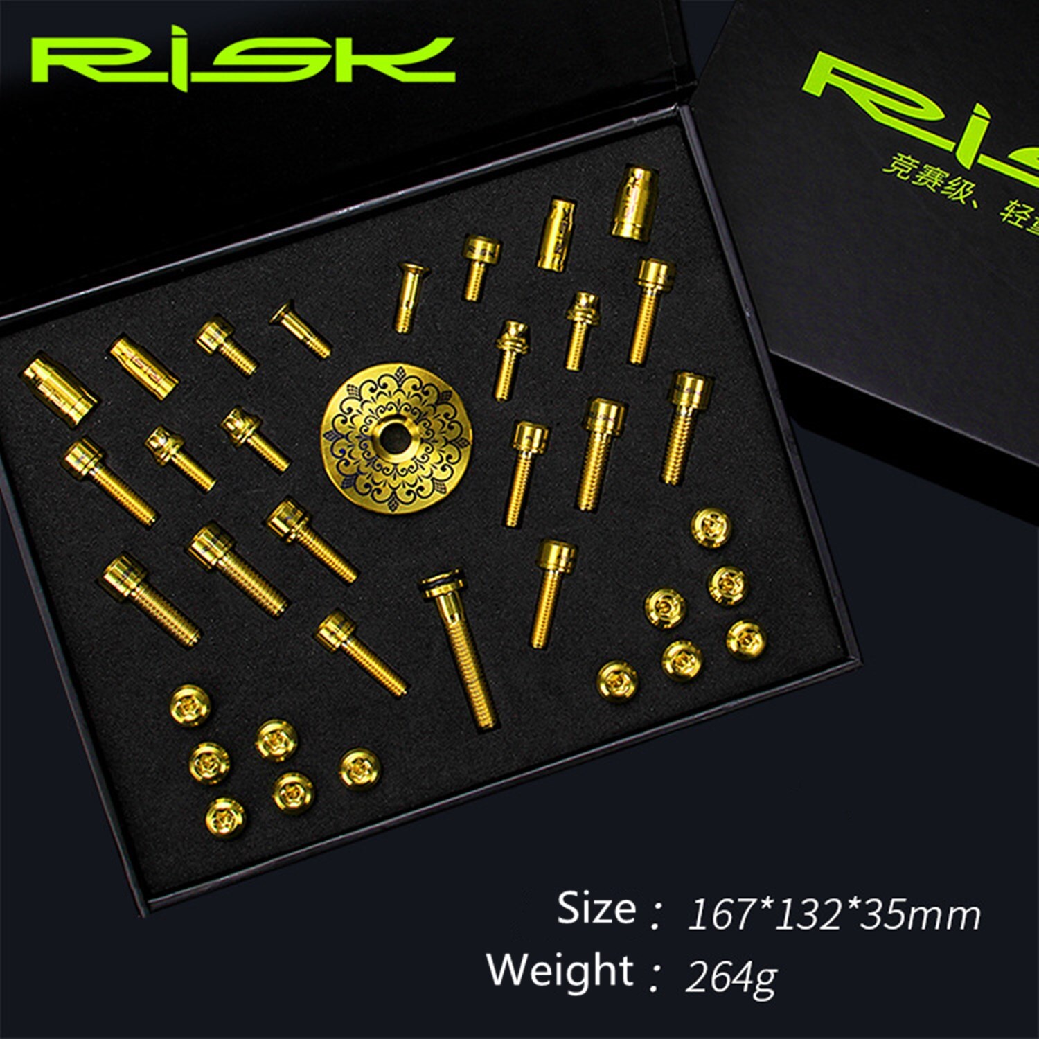 36pcs Titanium Alloy MTB Mountain Bike common Bolts Unit Stem Cap/Fixing Bolt