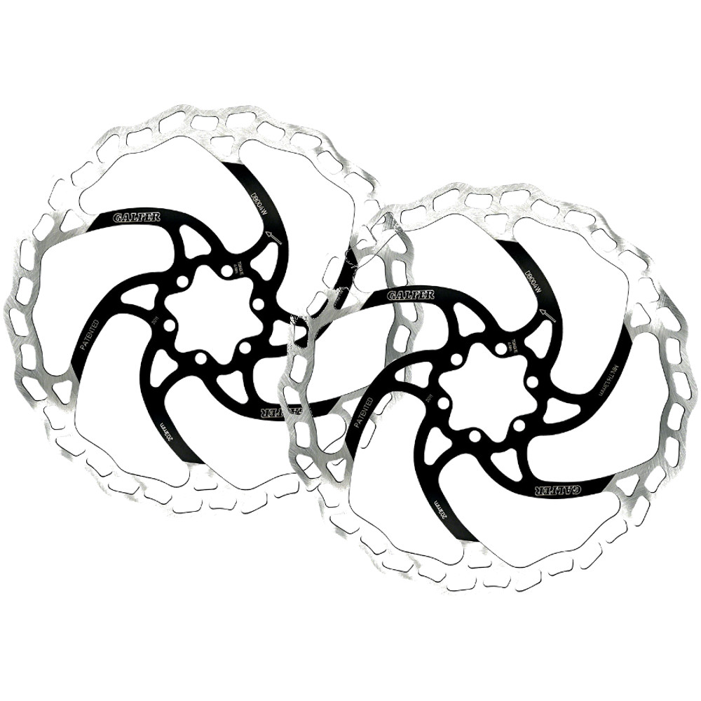 Galfer 203mm MTB Disc Brake Rotor Bundle – High Carbon Stainless Steel, Wave