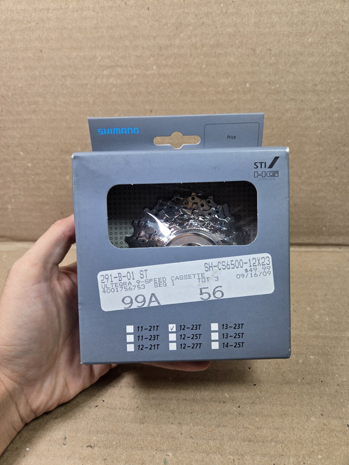 Shimano CS-6500 Ultegra 9-Speed Cassette 12-23T Brand New Old Stock NOS