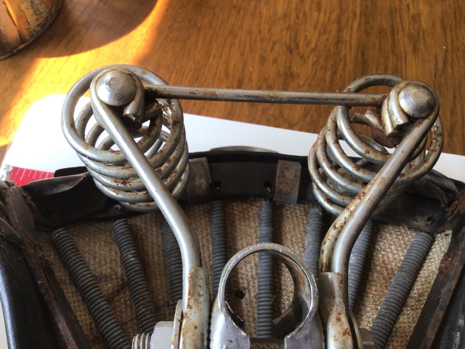 VINTAGE BROOKS BIKE/MOTORCYCLE SEAT – MADE IN ENGLAND